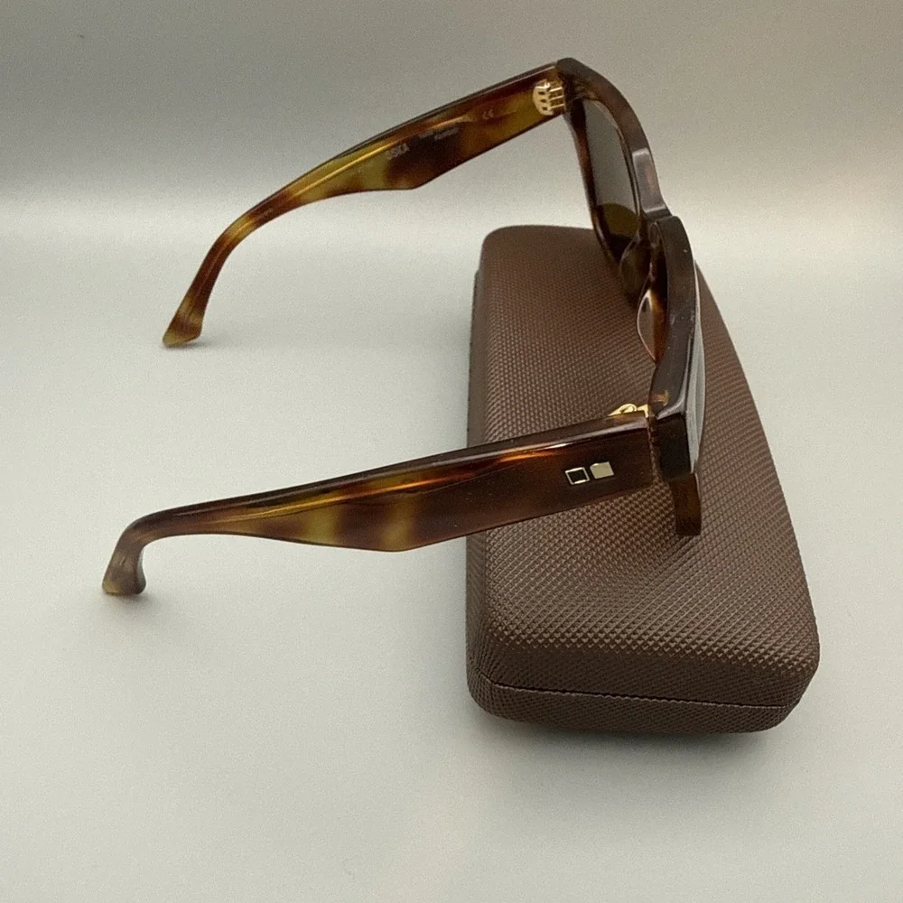 Otis OSKA Sunglasses|Trans Tortoise Haze- Brown Polarized Mineral Glass Lens HOT